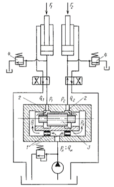 Схема делителя потока