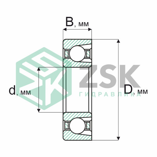 Шариковые подшипники Радиальные сферические шарикоподшипники Подшипник 170311 55х120х29 170311