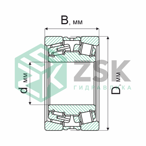 Роликовые подшипники Роликовые подшипники радиально-упорные Подшипник 40471/500 500х720х217 40471/500