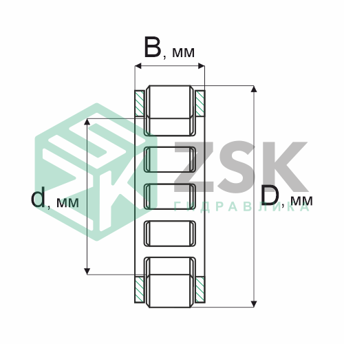 Роликовые подшипники Роликовые подшипники радиальные сферические Подшипник 822906 29х37х16 822906