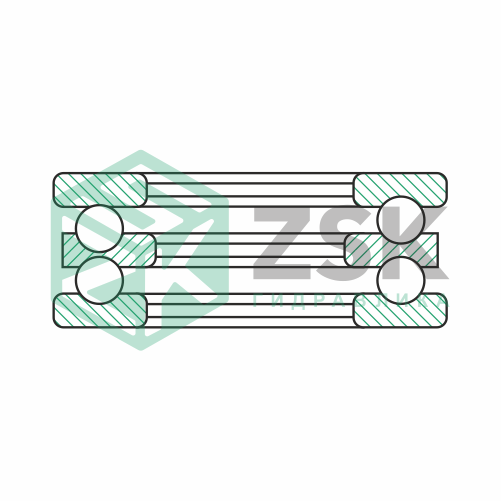Шариковые подшипники Упорные шарикоподшипники Подшипник 38211 45х90х45 38211