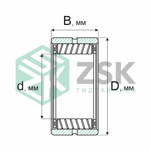 Роликовые подшипники Роликовые подшипники с витыми роликами Подшипник 35212 60х90х44 35212