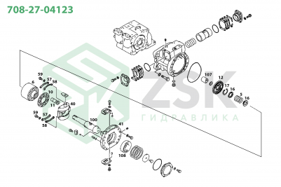 Komatsu 708-27-04123 MAIN PUMP