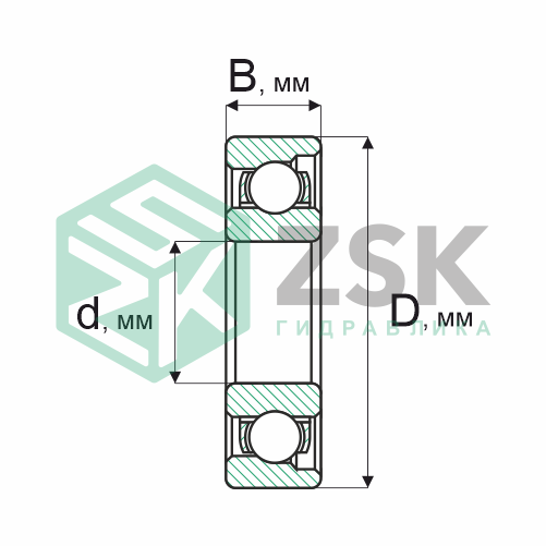 Шариковые подшипники Радиально-упорные шарикоподшипники Подшипник 6010 10х28х8 6010