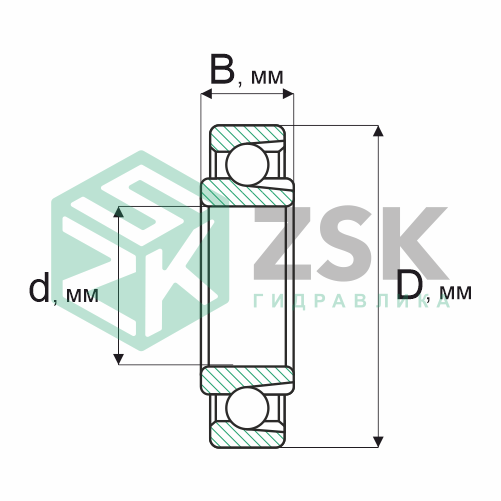 Шариковые подшипники Радиальные сферические шарикоподшипники Подшипник 900803 17х26х6 900803