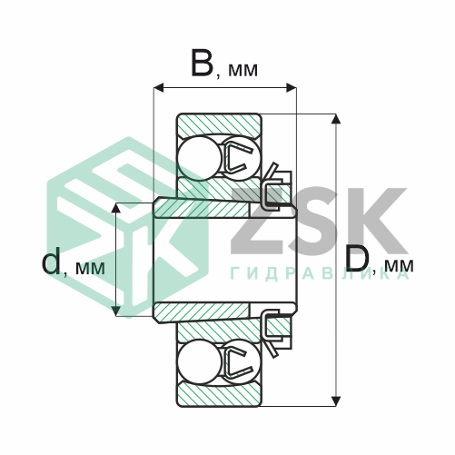 Шариковые подшипники Радиальные сферические шарикоподшипники Подшипник 11508 40х85х23 11508