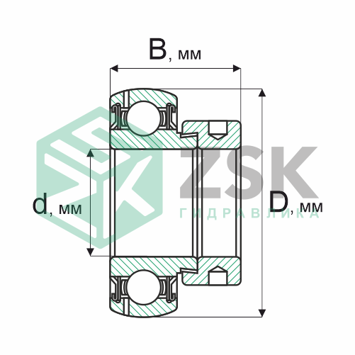 Шариковые подшипники Радиальные сферические шарикоподшипники Подшипник 780207 35х72х51.1 780207