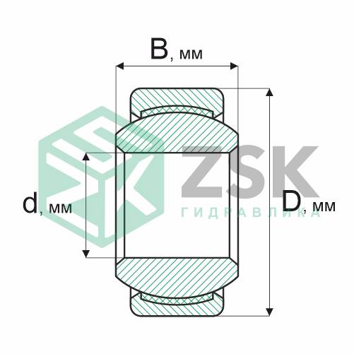 Шарнирные подшипники Шарнирные подшипники ГОСТ Подшипник ШН30 30х47х18 ШН30