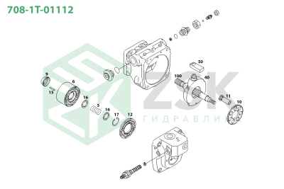 Komatsu 708-1T-01112 MAIN PUMP