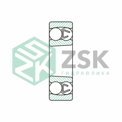 Радиальные двухрядные шарикоподшипники