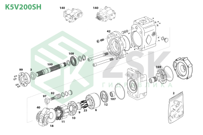 Kawasaki K5V200SH