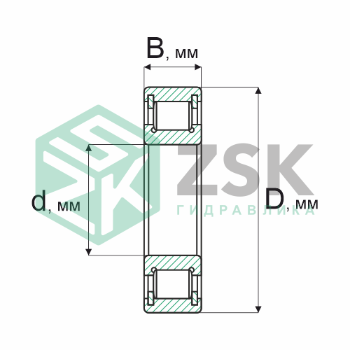 Роликовые подшипники Роликовые подшипники радиальные сферические Подшипник 102407 35х100х25 102407