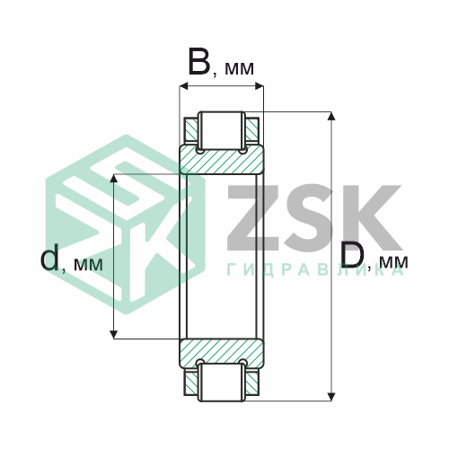 Роликовые подшипники Роликовые подшипники радиальные сферические Подшипник 1502817 85х104х13 1502817