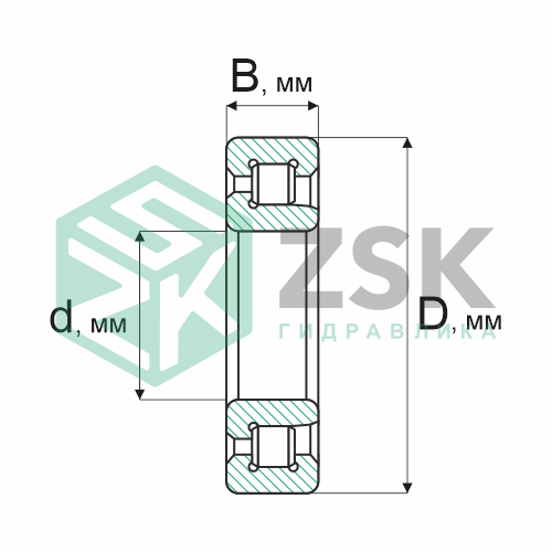 Роликовые подшипники Роликовые подшипники радиальные сферические Подшипник 542206 30х62х16 542206