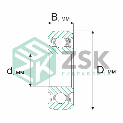 Шариковые подшипники Радиальные сферические шарикоподшипники Подшипник 580306ГПЗ 30х72х19 580306ГПЗ