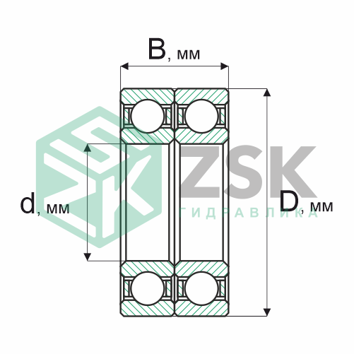 Шариковые подшипники Радиальные сферические шарикоподшипники Подшипник 190206 30х62х32 190206