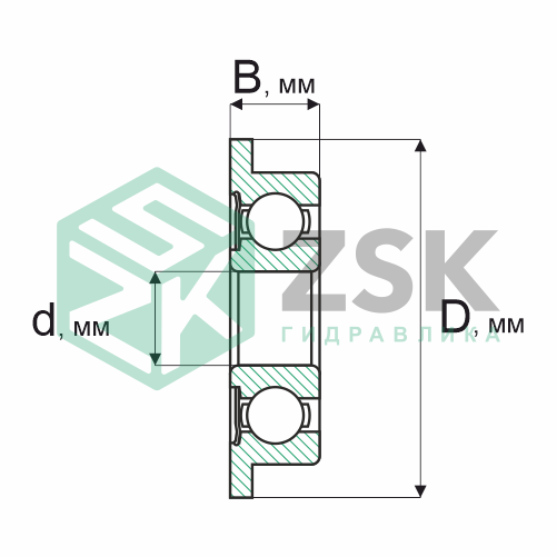 Шариковые подшипники Радиальные сферические шарикоподшипники Подшипник 860025 5х16х5 860025