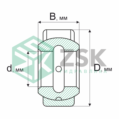 Шарнирные подшипники Шарнирные подшипники ГОСТ Подшипник ЕШСЛ80 80х120х45 ЕШСЛ80
