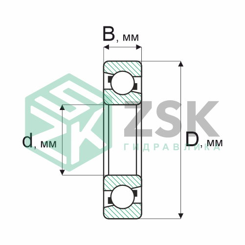 Шариковые подшипники Радиально-упорные шарикоподшипники Подшипник 66314 70х150х35 66314