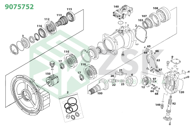 Hitachi 9075752 MAIN PUMP