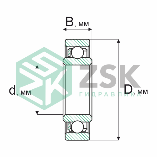 Шариковые подшипники Радиальные сферические шарикоподшипники Подшипник 2060164 3х7х2.5 2060164