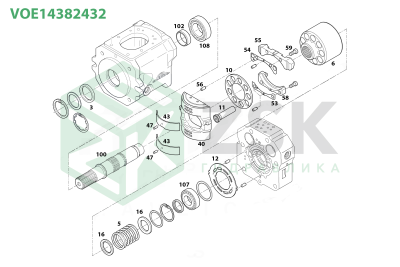Volvo VOE14382432 TRAVEL MOTOR