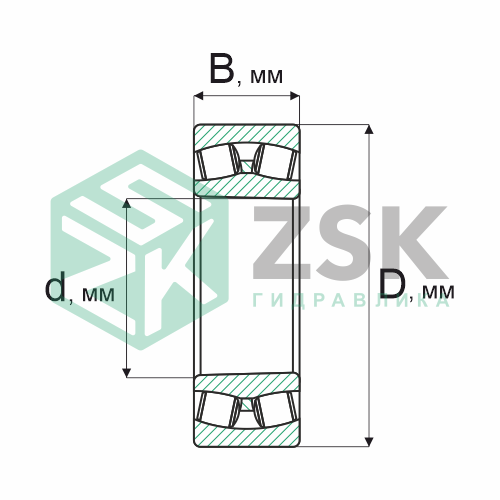 Роликовые подшипники Роликовые подшипники радиальные сферические Подшипник 3153117 85х130х34 3153117