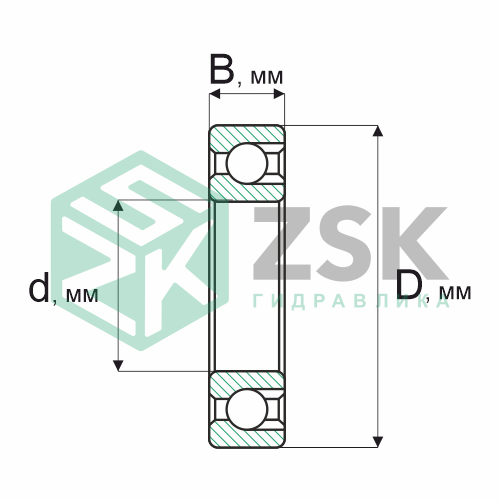 Шариковые подшипники Радиальные сферические шарикоподшипники Подшипник 970206 30х62х16 970206