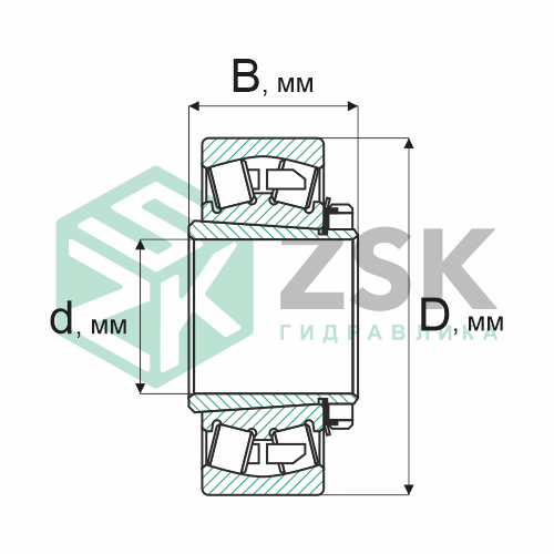 Роликовые подшипники Роликовые подшипники радиальные сферические Подшипник 13611 55х130х46/62 13611