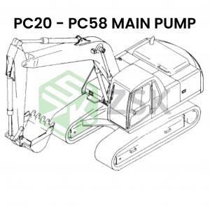 PC20 - PC58 MAIN PUMP