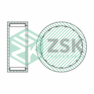 Игольчатые подшипники с наружным кольцом закрытым с одной стороны