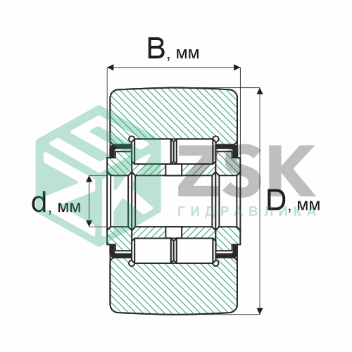 Роликовые подшипники Роликовые подшипники радиальные сферические Подшипник 962702 15х50х20/22 962702