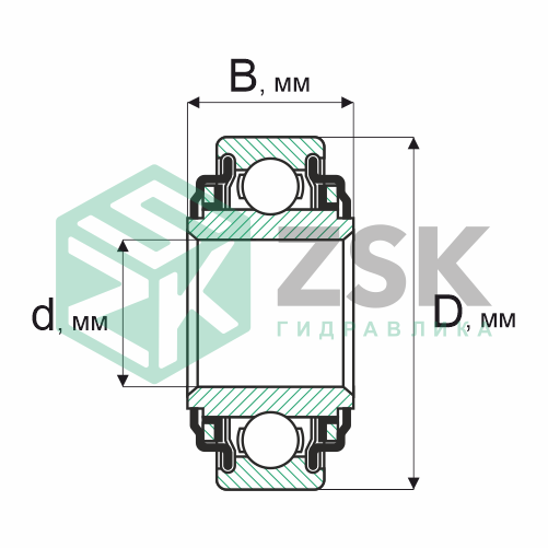 Шариковые подшипники Радиальные сферические шарикоподшипники Подшипник 420205 24.6х52х15 420205