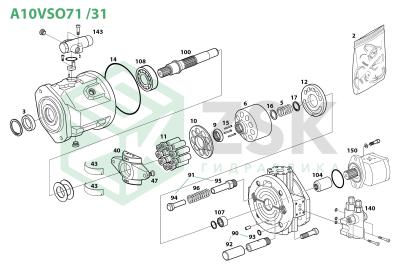 Bosch Rexroth A10VSO71 /31 A10VO71 /31