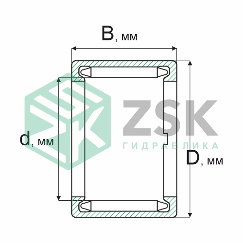 Игольчатые подшипники Игольчатые подшипники (ГОСТ) Подшипник 943/80 80х88х45 943/80