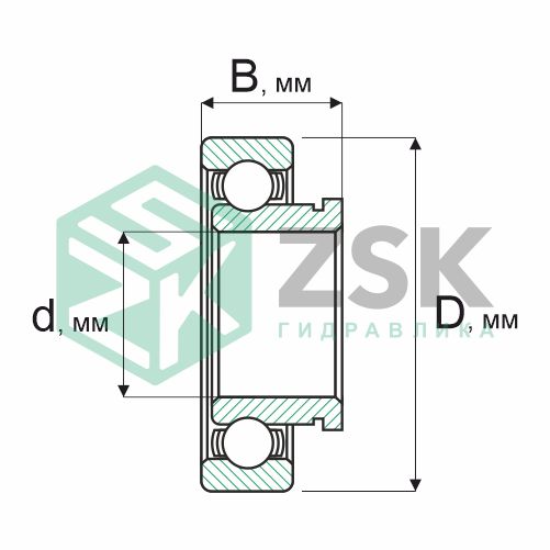 Шариковые подшипники Радиальные сферические шарикоподшипники Подшипник 690069 9х26х9 690069
