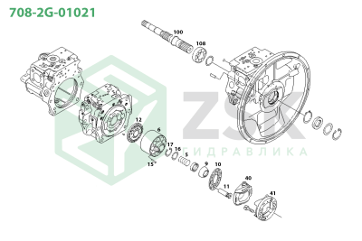 Komatsu 708-2G-01021 MAIN PUMP