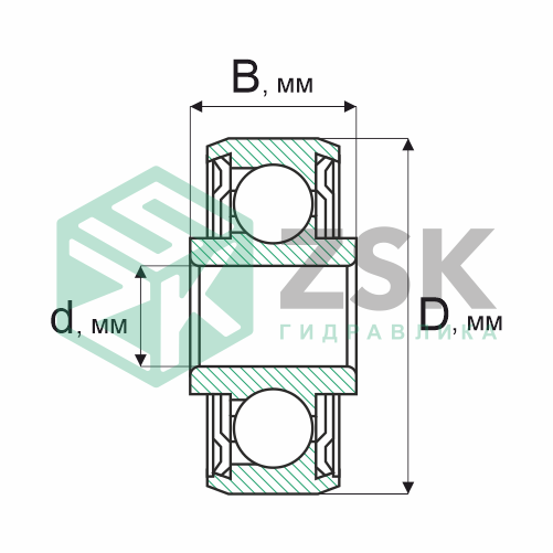 Шариковые подшипники Радиальные сферические шарикоподшипники Подшипник 980704 20х42х10 980704