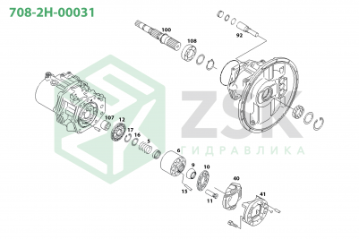 Komatsu 708-2H-00031 MAIN PUMP