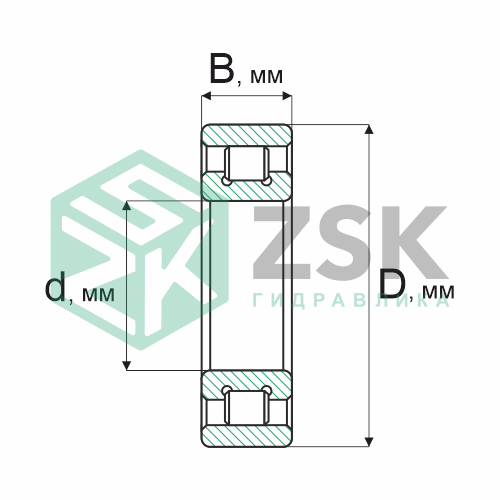 Роликовые подшипники Роликовые подшипники радиальные сферические Подшипник 802913 66х88х13 802913