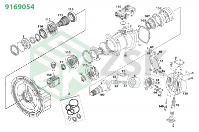 Hitachi 9169054 MAIN PUMP