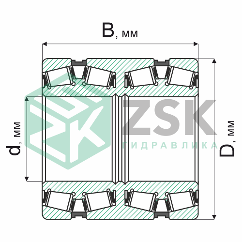 Роликовые подшипники Роликовые подшипники радиально-упорные Подшипник 10777/742 742х1220х838 10777/742