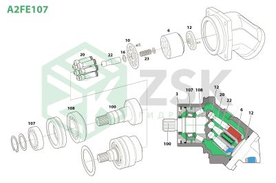 Bosch Rexroth A2FE107