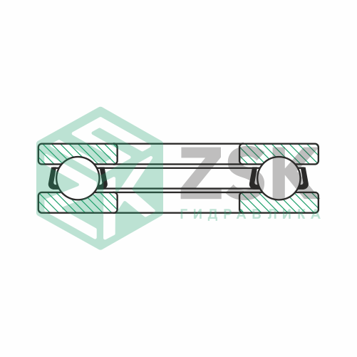 Шариковые подшипники Упорные шарикоподшипники Подшипник 8905 23.92х41.27х15.081 8905