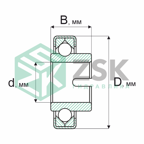 Шариковые подшипники Радиальные сферические шарикоподшипники Подшипник 7690906 30х47х7 7690906
