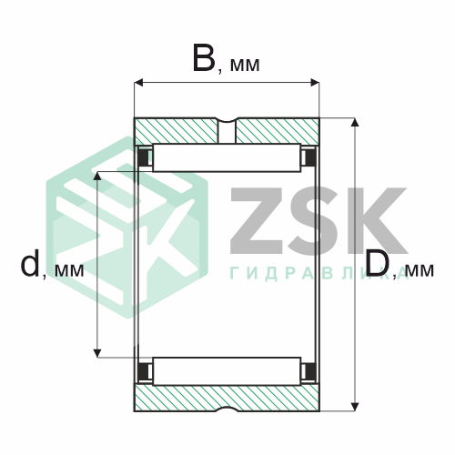 Игольчатые подшипники Игольчатые подшипники с массивными кольцами Подшипник RNA 4902-XL 20х28х13 RNA 4902-XL
