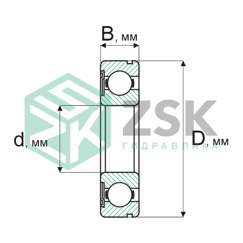 Шариковые подшипники Радиальные сферические шарикоподшипники Подшипник 150208 40х80х18 150208