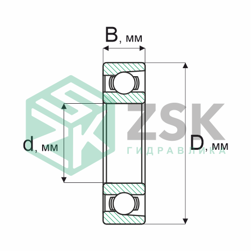 Шариковые подшипники Радиально-упорные шарикоподшипники Подшипник 2836083 3х7х2.5 2836083