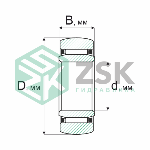 Игольчатые подшипники Игольчатые подшипники (ГОСТ) Подшипник 314709 45х85х30.5 314709