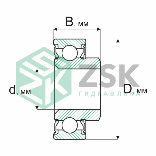Шариковые подшипники Радиальные сферические шарикоподшипники Подшипник 520907 37х62х14 520907